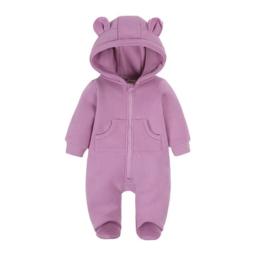 Kids Tales Little Bear Cotton-Blend Zip Baby Romper