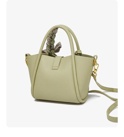 FOXER Women's Handbag Split Leather Shoulder Bag 2026 Fashion Lady Crossbody Bag Light Luxury Commuter Bucket Bag as Gift