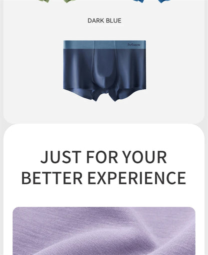 MiiOW Modal Men's Boxer Briefs 3pcs Set - Silky 50S Antibacterial Underwear - ShopHub