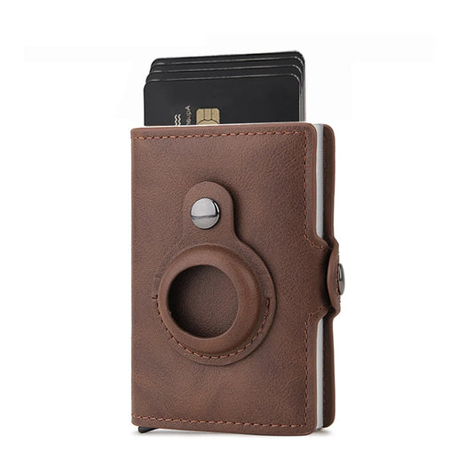 Airtag Wallet Rfid Credit Card Holder Luxury Men Women Bank Cardholder Case Wallet Money Bag Purse For Apple Air Tag Tracker