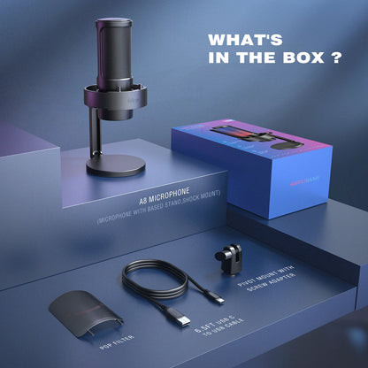 Elevate Your Sound Quality with the FIFINE USB Microphone A8 for Recording and Streaming