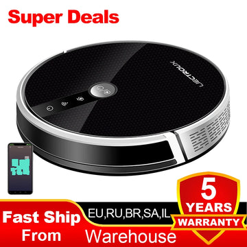 LIECTROUX LILIN C30B robot vacuum cleaner navigating a hardwood floor, equipped with sensors for efficient cleaning.