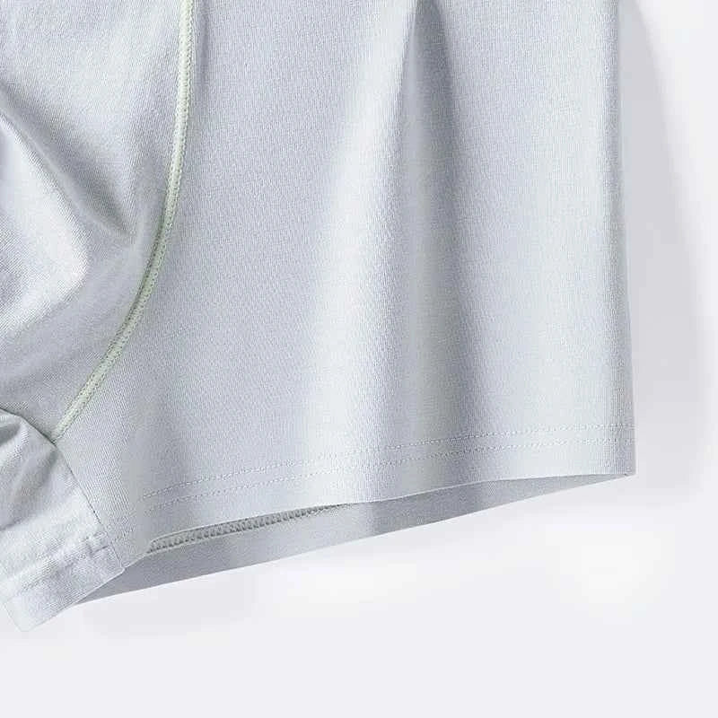 MiiOW 40S Combed Cotton Men Underwear Boxers 7A Antibacterial Crotch Men's Panties Softer Breathable Man Boxershorts Underpants