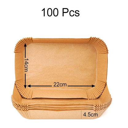 Large Rectangle Air Fryer Disposable Paper Liner — 31 cm