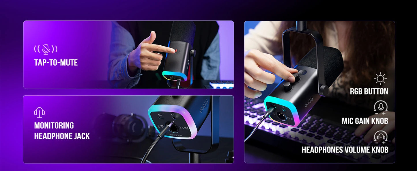 FIFINE Dynamic Gaming Microphone: Elevate Your Streaming & Recording Experience