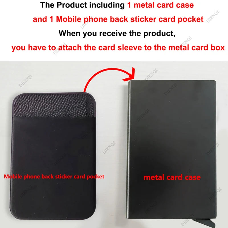 Multi Bank Credit Card Holder Men's Wallet RFID Business Anti-theft Slim Thin Wallet Men Money Card Bag Male Purses Walet Fo Men