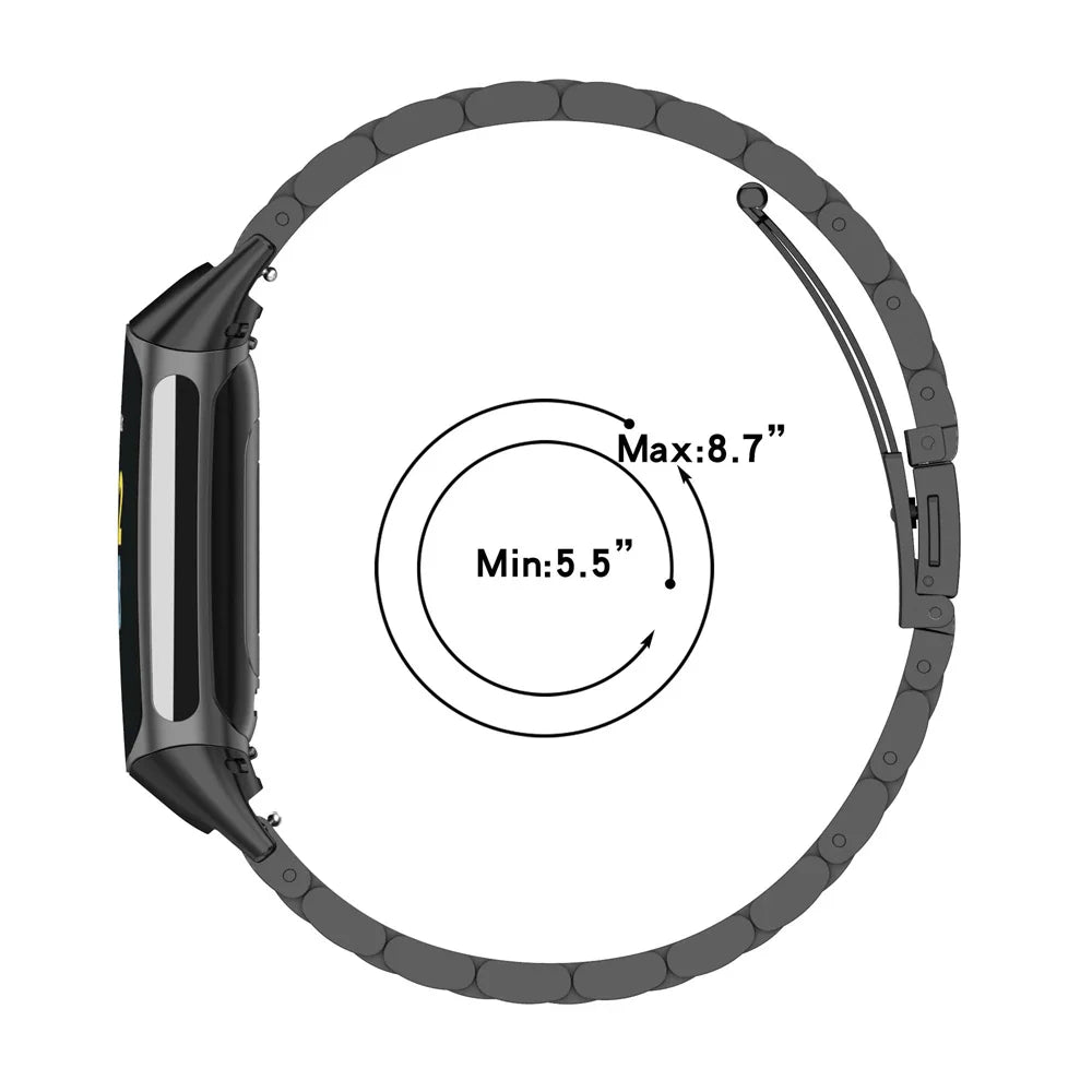 Stainless Steel Strap for the Fitbit Charge 5/6 Series (4 colours available) Habicare