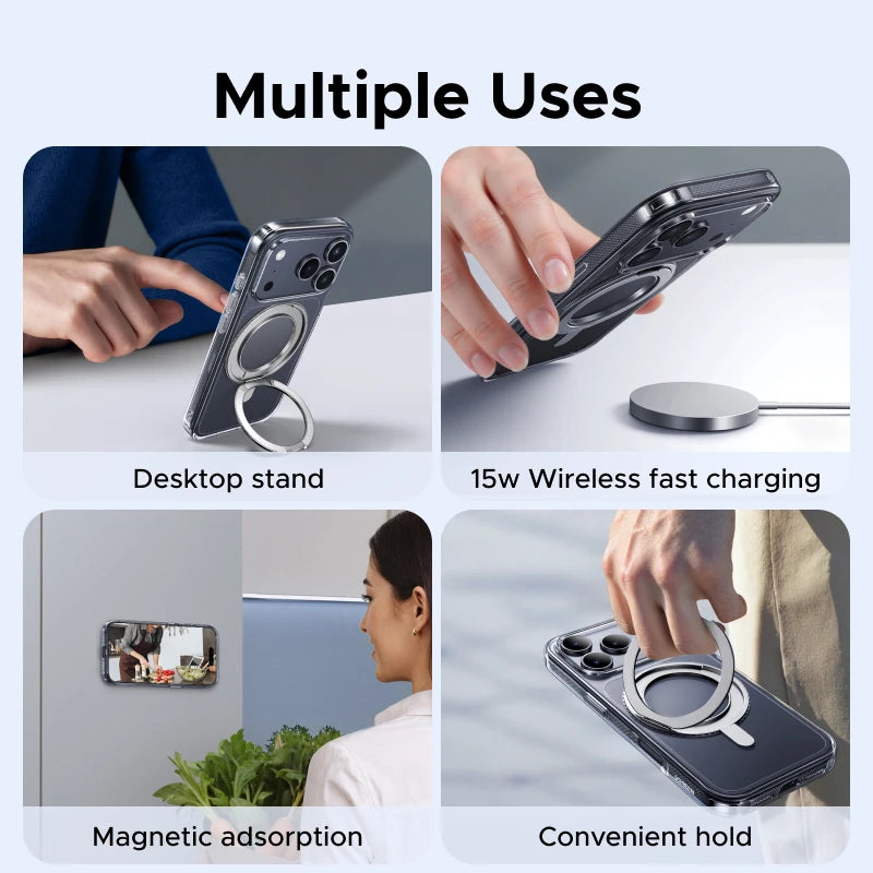 UGREEN 360° Magnetic Stand Case for iPhone 18, 17, & Pro Max Models