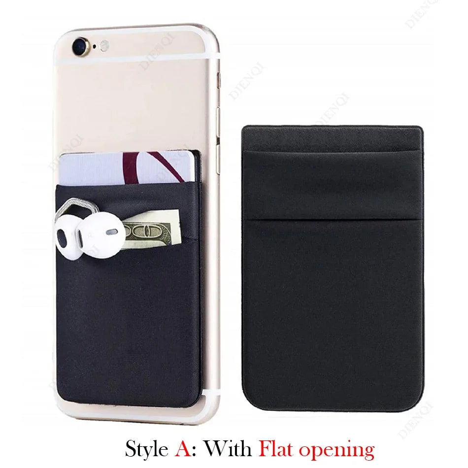 Mobile Phone Card Holders Phone Wallet Stick on Card Holder for Phone Case Adhesive Sticker Cell Phone Wallet Credit Cardholder
