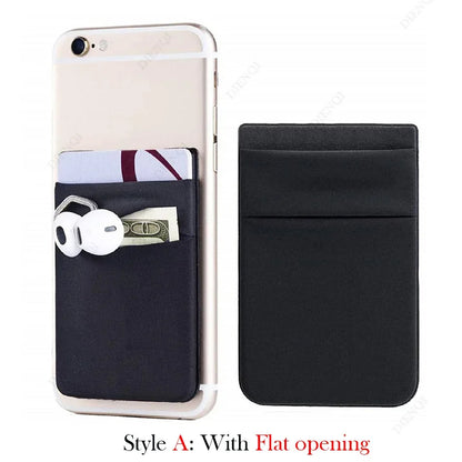 Mobile Phone Card Holders Phone Wallet Stick on Card Holder for Phone Case Adhesive Sticker Cell Phone Wallet Credit Cardholder