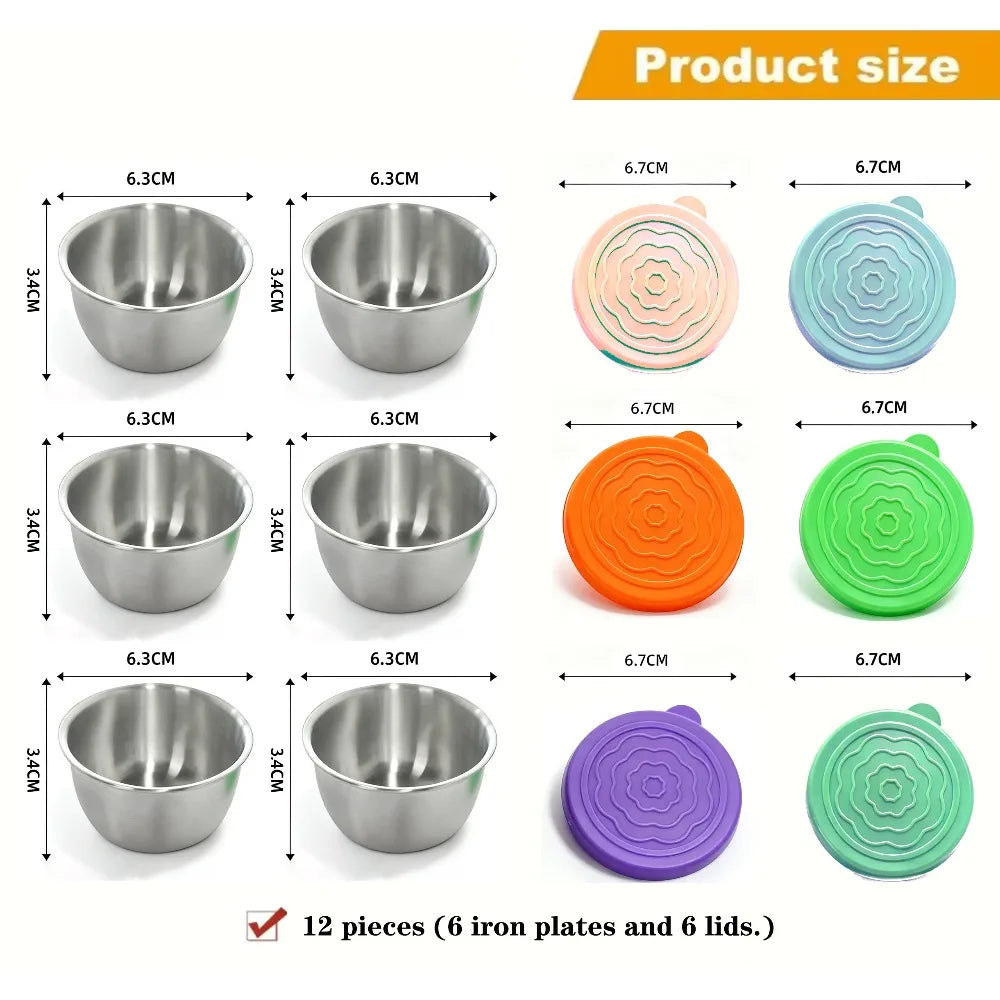 12pc 304 Stainless Steel Food Containers with Leakproof Lids - ShopHub