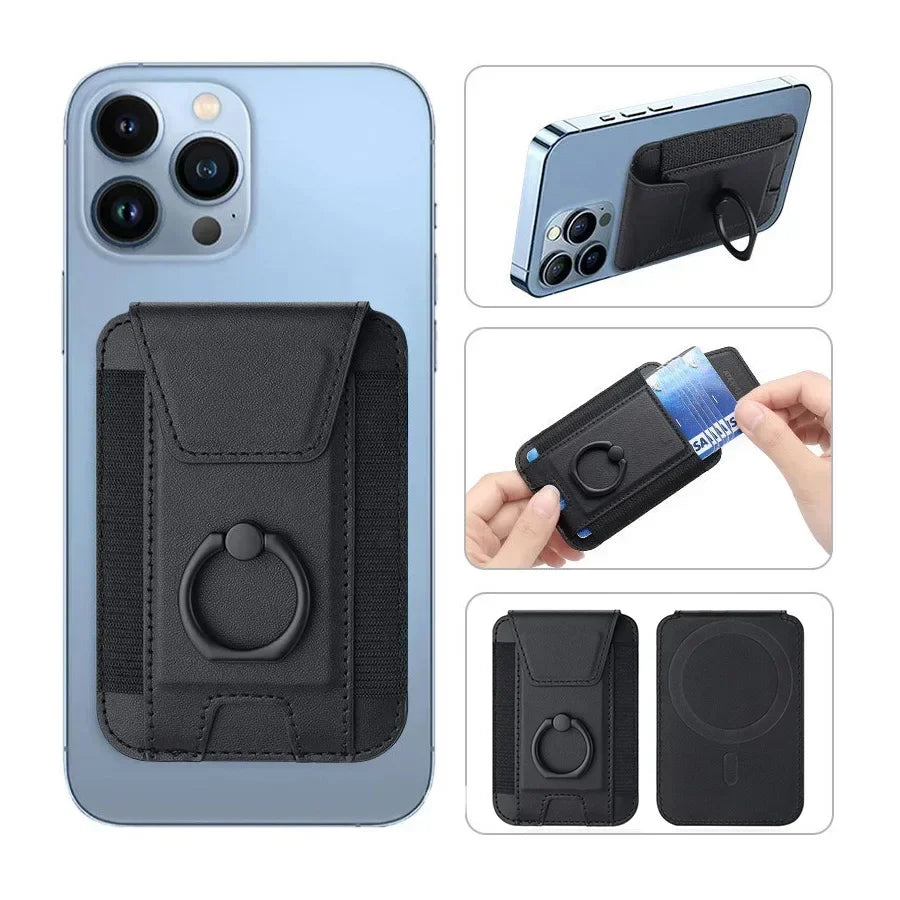Magsafe Wallets Credit Card Holder Case Slim Thin Mini Wallet Men Women Magnet Credit Card Holder for Iphone 12 13 14 15 16 Pro