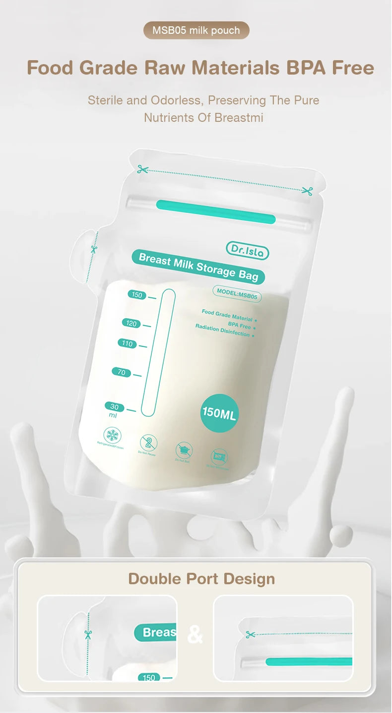 MAMIJOY 10/30/100Pcs 150ML Breast Milk Storage Bags