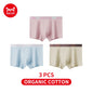 MiiOW Men's Cotton Underwear - 3Pcs Antibacterial Boxers - ShopHub