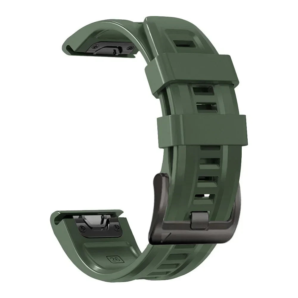Quickfit Silicone Strap for the Garmin Watch Series (available of various range of models and 46 colours) Habicare