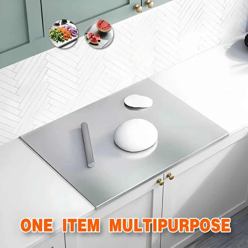 Large Foldable Stainless Steel Cutting Board - ShopHub