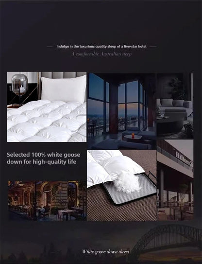 Luxurious White Goose Down Quilt for Ultimate Comfort and Warmth