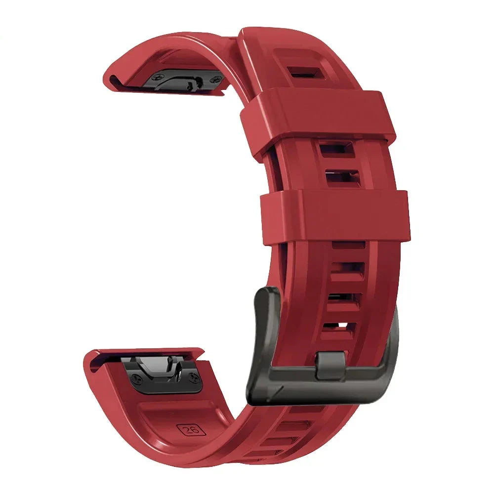 QuickFit Silicone Strap for the Garmin Flagship Models (2 sizes & 46 colours available) Habicare