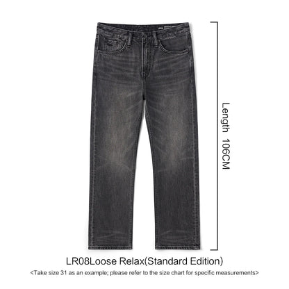 SIMWOOD Loose Relax 13.5oz Heavyweight Washed Vintage Jeans
