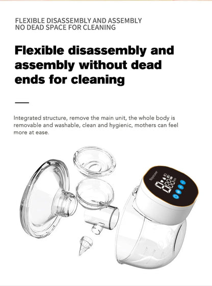 MAMIJOY Portable Double-sided Wearable Smart Breast Pump