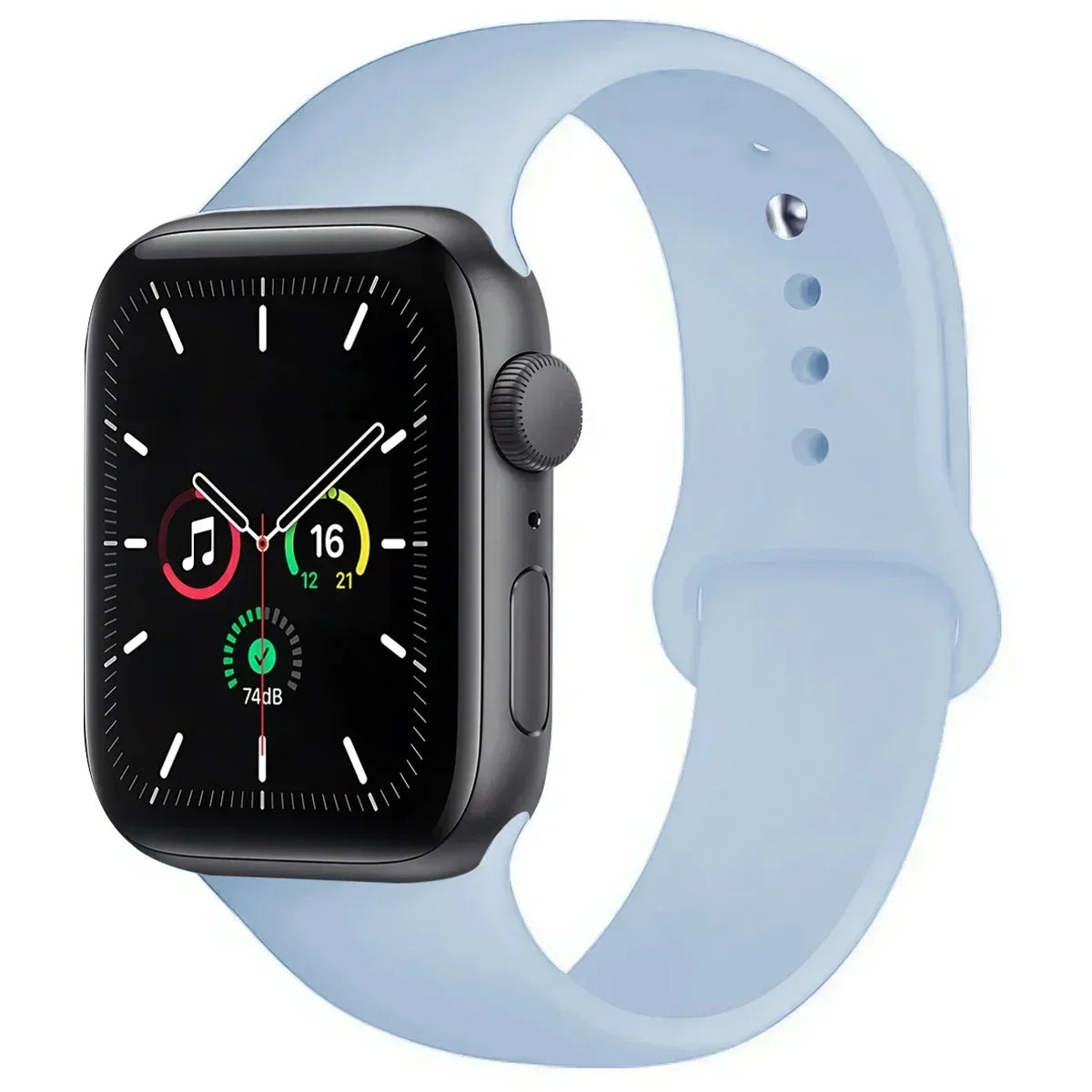 Silicone Replacement Strap for Apple Watch Series (38mm - 42mm) (available in 45 colours) Habicare