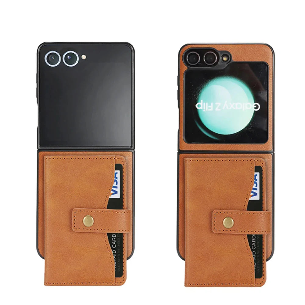 Wallet Leather Case for the Samsung Galaxy Z Flip7 (4 colours available) Habicare