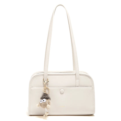 FOXER Female Shoulder Bag PU Leather Cross Body Bag 2026 New Fashion Messenger Bag Large Capacity Commute Daliy