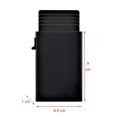 DIENQI Anti-theft Card Protectors Card Holder Minimalist Smart Wallet RFID Protection Aluminum Metal Cardholder Case Porte Carte