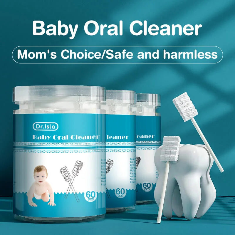 MAMIJOY 60pcs Baby Oral Cleaning Sticks