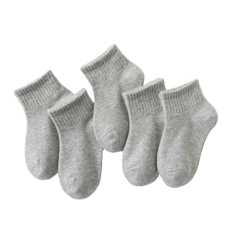 5 Pairs of Cotton Socks – For Boys & Girls (1–12 Years) Habicare