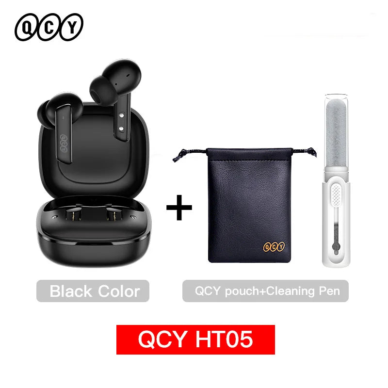 QCY HT05 ANC Wireless Earbuds - TWS Bluetooth 5.2 with 40dB Active Noise Cancellation and In-Ear Mics - ShopHub