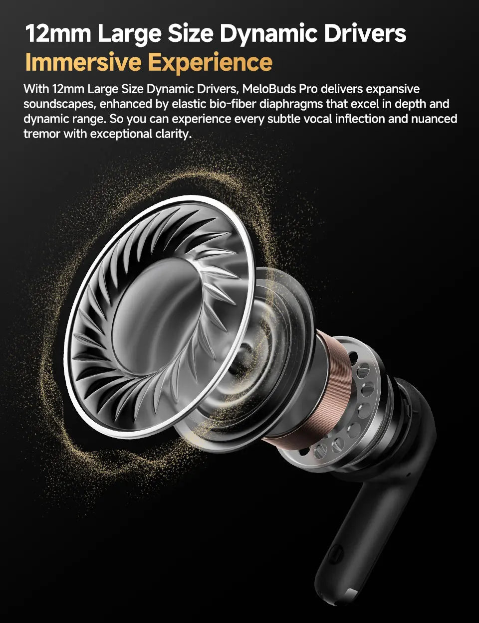 QCY MeloBuds Pro ANC Earphones with 46dB Hybrid ANC, 6 Mics, Hi-Res LDAC, and 34H Playtime - ShopHub