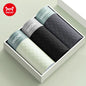 MiiOW Antibacterial Men's Boxer 3Pcs Ice Silk Underwear with Breathable Mesh Crotch - ShopHub