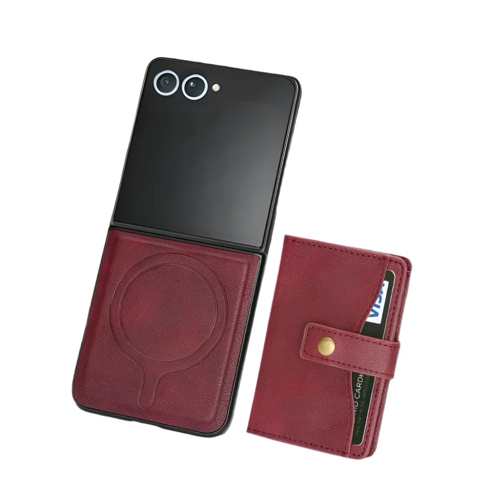 Wallet Leather Case for the Samsung Galaxy Z Flip7 (4 colours available) Habicare