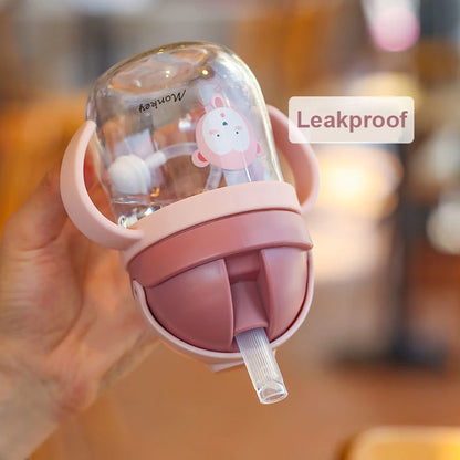 MAMIJOY BY01 Kids Water Sippy Cup – 350ml Leakproof Bottle with Straw