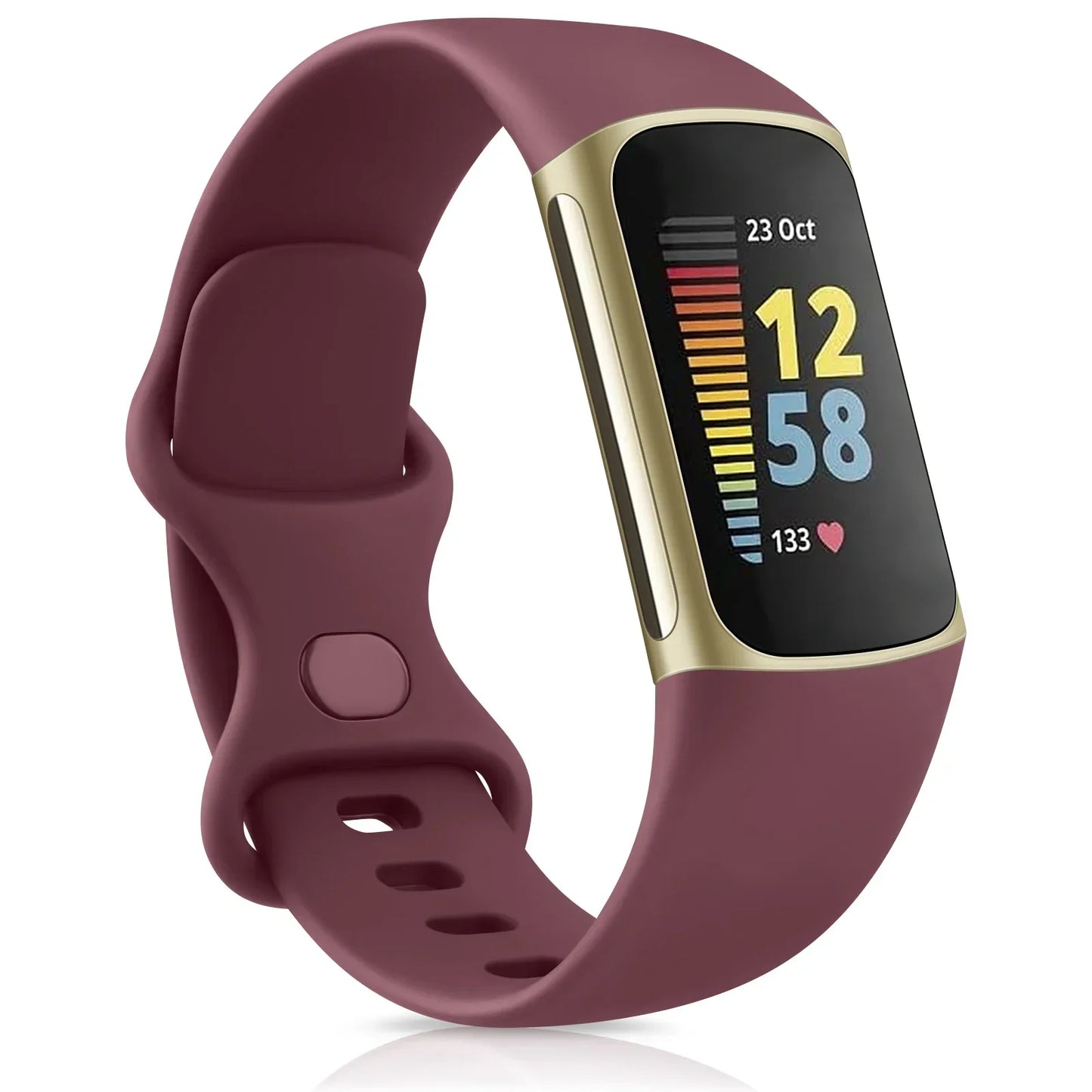Silicone Sport Strap for the Fitbit Charge 5 Series (25 colours available) Habicare