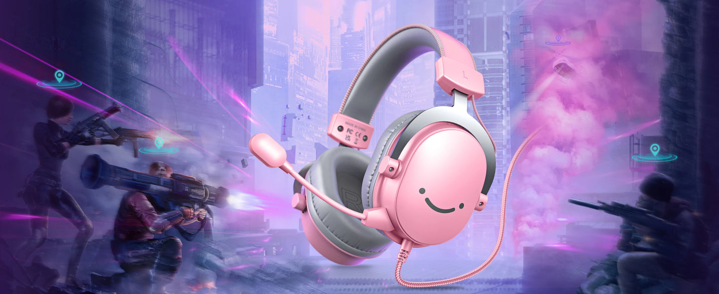FIFINE Gaming Headset with Microphone Kit - Ultimate Audio Experience for PC, MAC, PS4/5