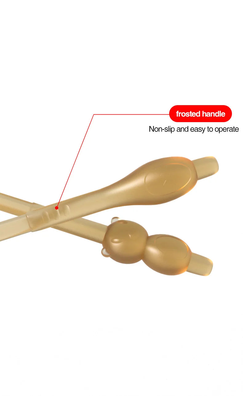 MAMIJOY Baby Toothbrush 3-In-1 Silicone Tongue Brush