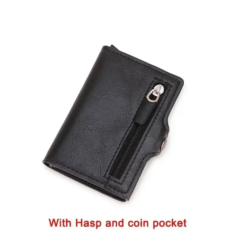 Carbon Fiber Rfid Credit Card Holder Men Wallets Storage Money Bag Hand Purse Small Mini Slim Wallets Carteira Masculina