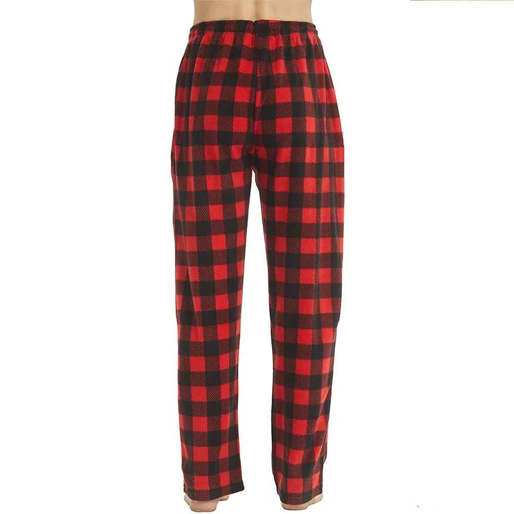 Men's Fleece Pajama Pants - Soft, Warm, and Stylish Sleep Bottoms with Pockets
