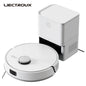 Liectroux M70 Pro robot vacuum cleaner and mop, sleek black design, with dustbin and control panel visible on top.