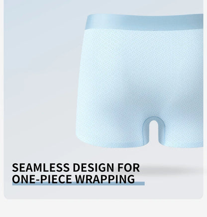 MiiOW Men's Ice Silk Underwear 3Pcs 7A Antibacterial Breathable Briefs - ShopHub