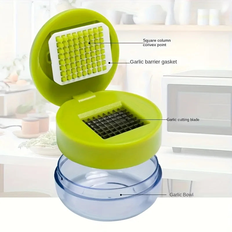 Manual Garlic Press Crusher - 1Pc Mincer Ginger Squeezer Kitchen Accessory for Home Cooking, Camping, and BBQ - ShopHub