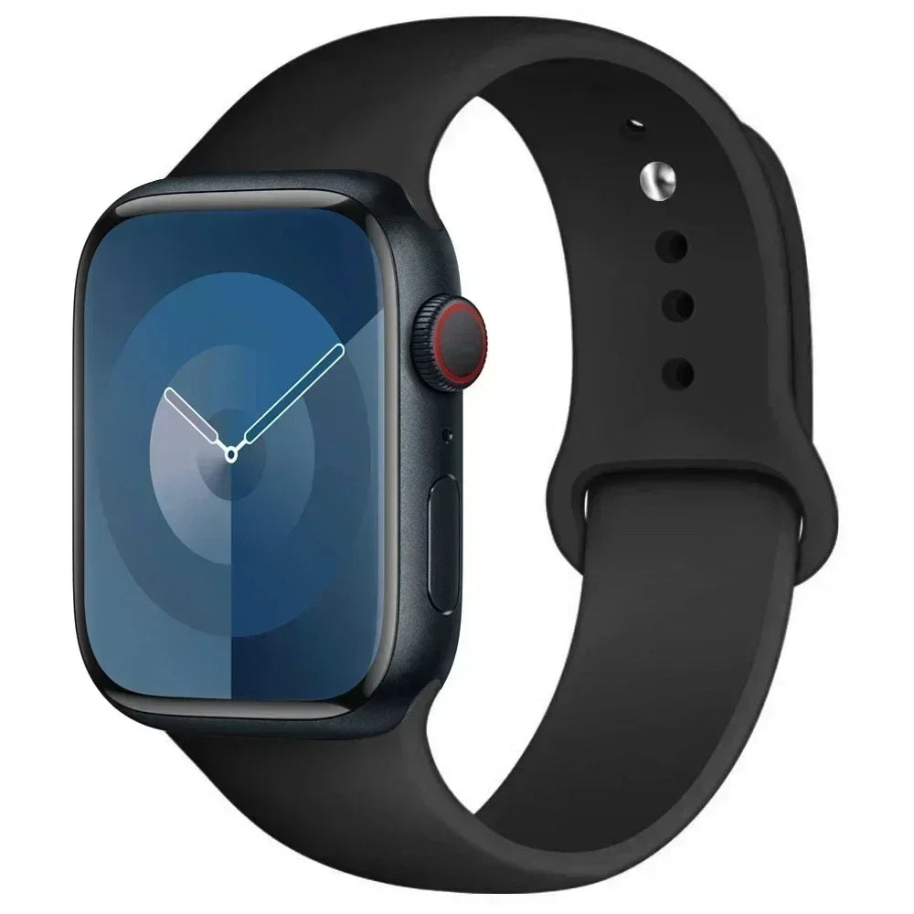 Silicone Replacement Strap for Apple Watch Series (38mm - 42mm) (available in 45 colours) Habicare