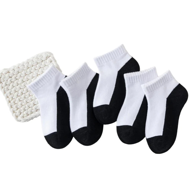 5 Pairs of Cotton Socks – For Boys & Girls (1–12 Years) Habicare