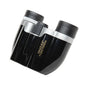 Habicare foldable compact binoculars 10x22 SS with black body, lightweight design, and adjustable eyepieces for clear viewing.