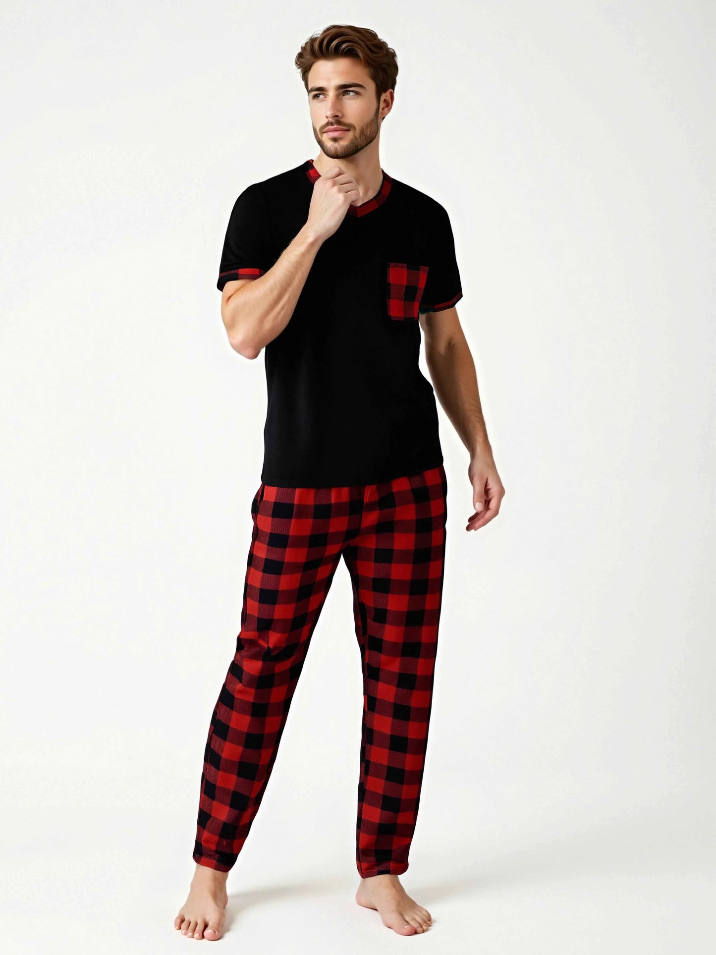 Men's Plaid Pajama Sets: Comfortable Lounge Wear for Ultimate Relaxation