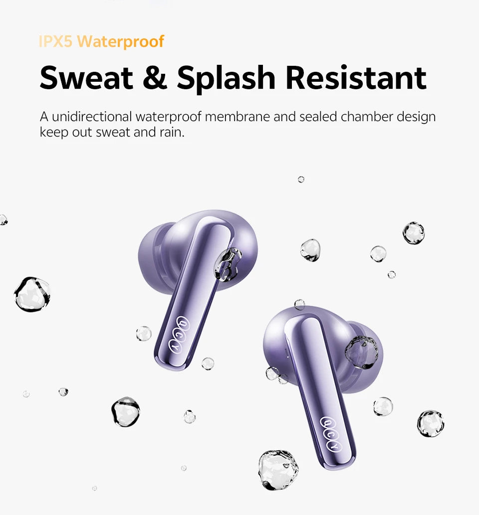 QCY HT18 Wireless Earbuds Bluetooth 6.0 with Hi-Res LDAC, Adaptive ANC, Dual-Driver Design, and In-Ear Detection - ShopHub