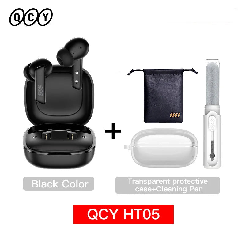 QCY HT05 ANC Wireless Earbuds - TWS Bluetooth 5.2 with 40dB Active Noise Cancellation and In-Ear Mics - ShopHub