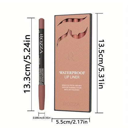 6 PCS/SET Ultra-Fine Wood Lip Liner Set